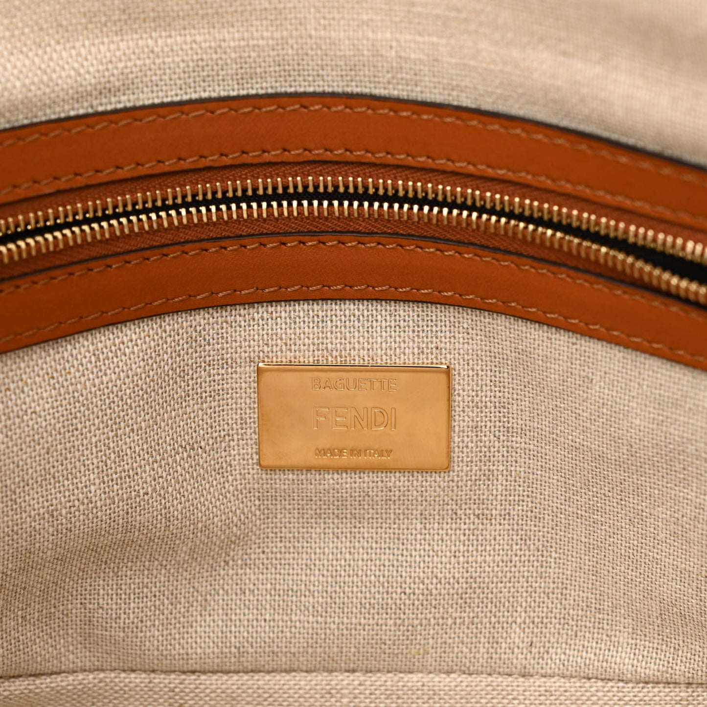 Kuban Canvas Vitello King FF Embroidered Baguette Grezzo Multicolor