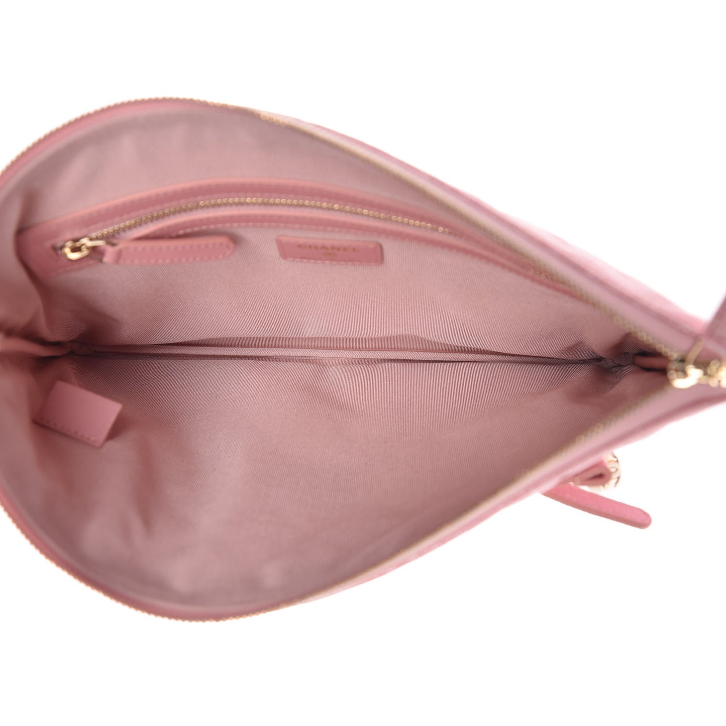 Iridescent Caviar Medium Night by the C Pouch Clutch Rose Pink