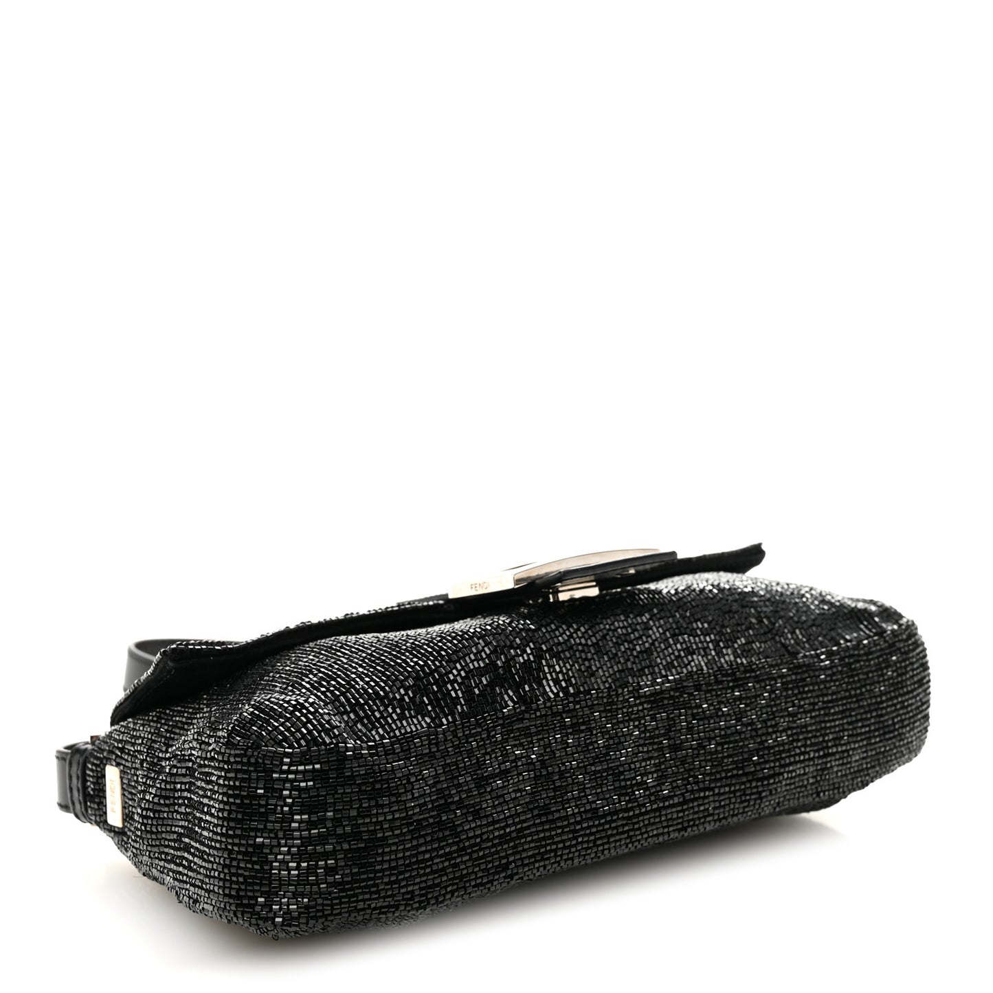 Sequin Beaded Baguette Black