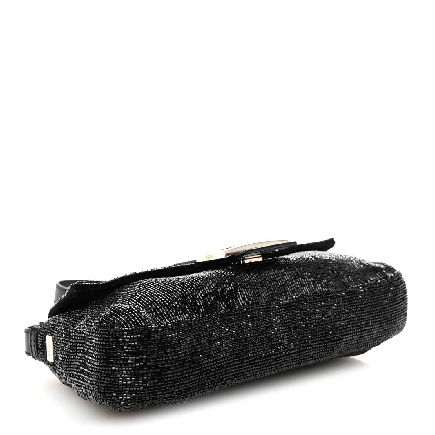 Fendi Sequin Beaded Baguette Black 5 of 12