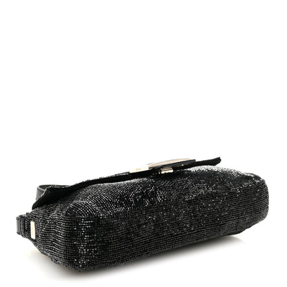 Fendi Sequin Beaded Baguette Black 5 of 12