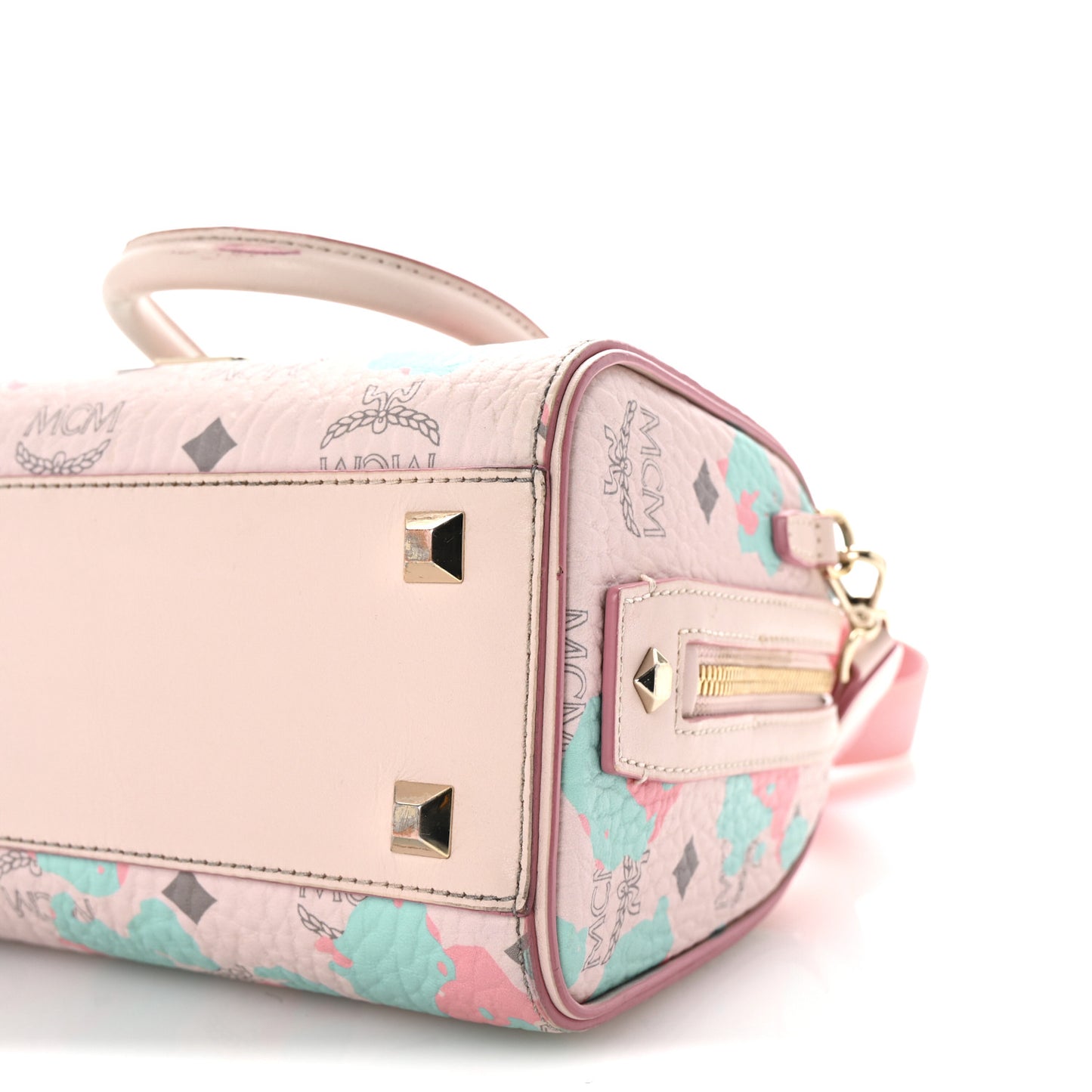 Visetos Floral Leopard Essential Boston Bag Pink