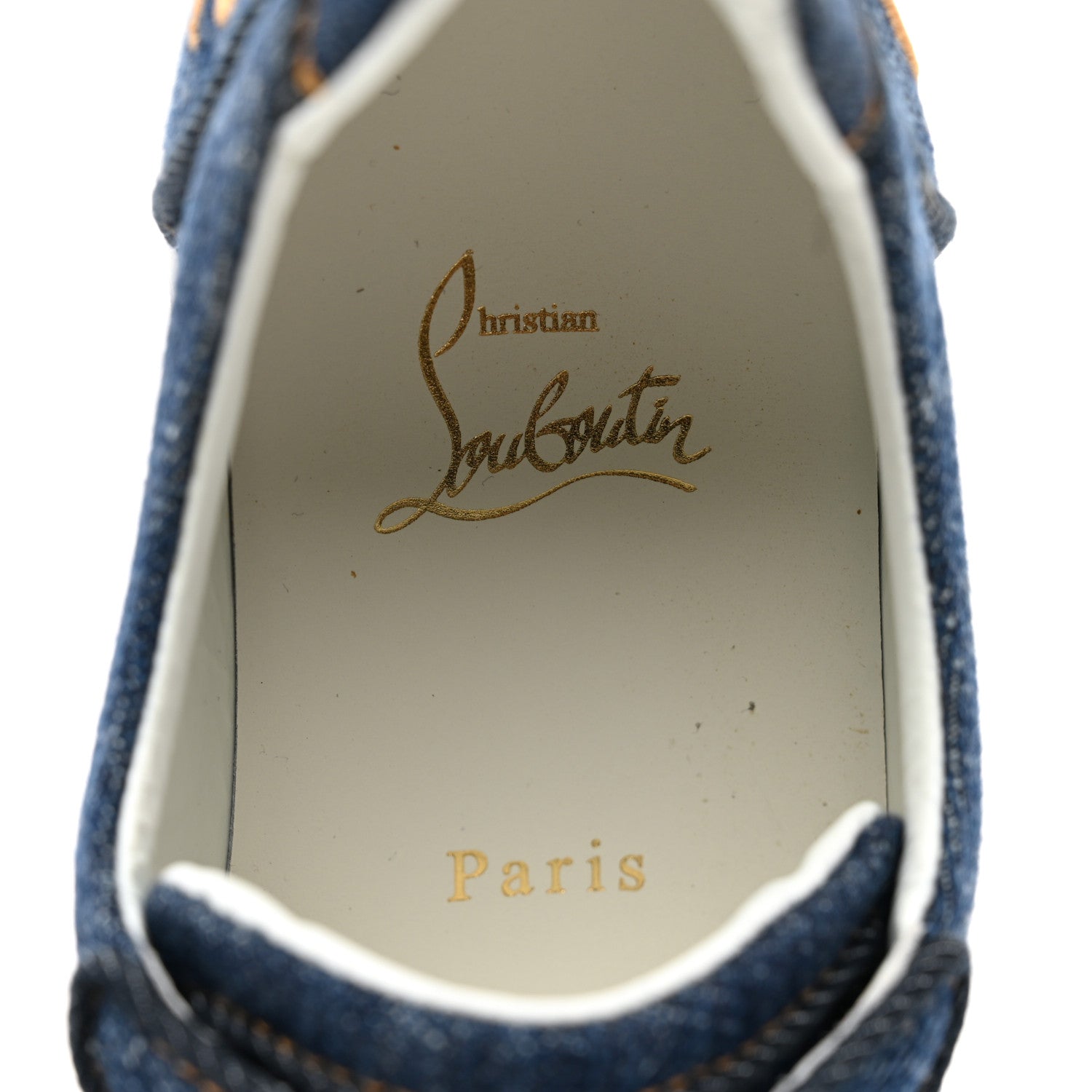 Christian Louboutin Miss Denim Elo Loubi Orlato Flat Sneakers 37 Denim 8 of 10