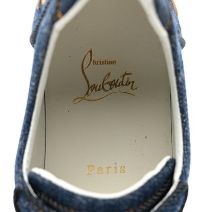 Christian Louboutin Miss Denim Elo Loubi Orlato Flat Sneakers 37 Denim 8 of 10
