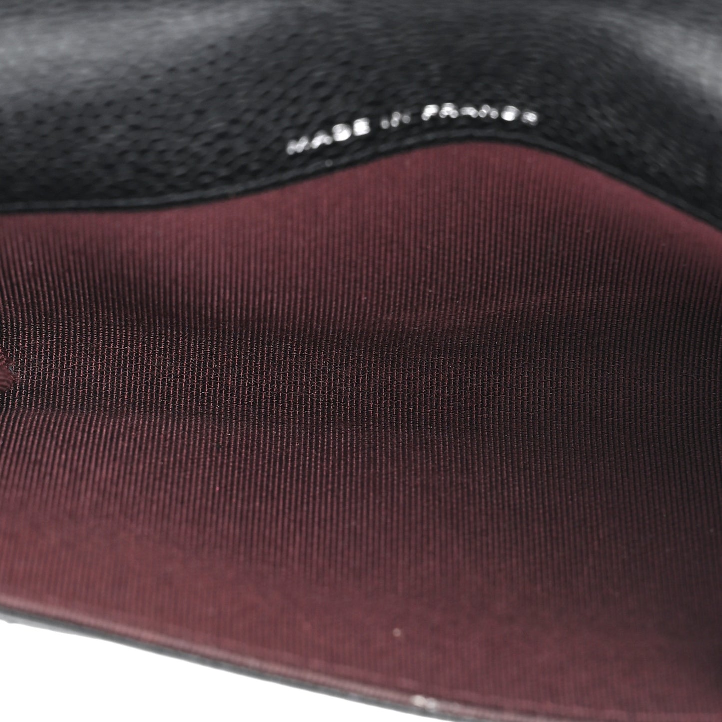 Caviar Quilted Flap Card Holder Wallet Black