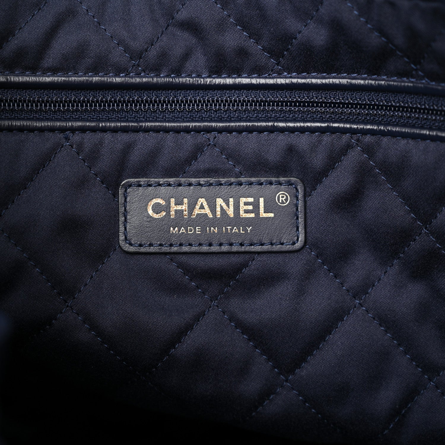 Chanel Shiny Calfskin Quilted Small Chanel 22 Navy 7 of 12