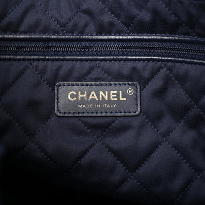 Chanel Shiny Calfskin Quilted Small Chanel 22 Navy 7 of 12