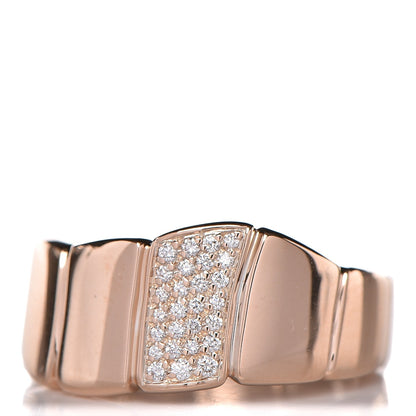 Hermes 18K Rose Gold Diamond Niloticus Ring 49 4.75 1 of 4