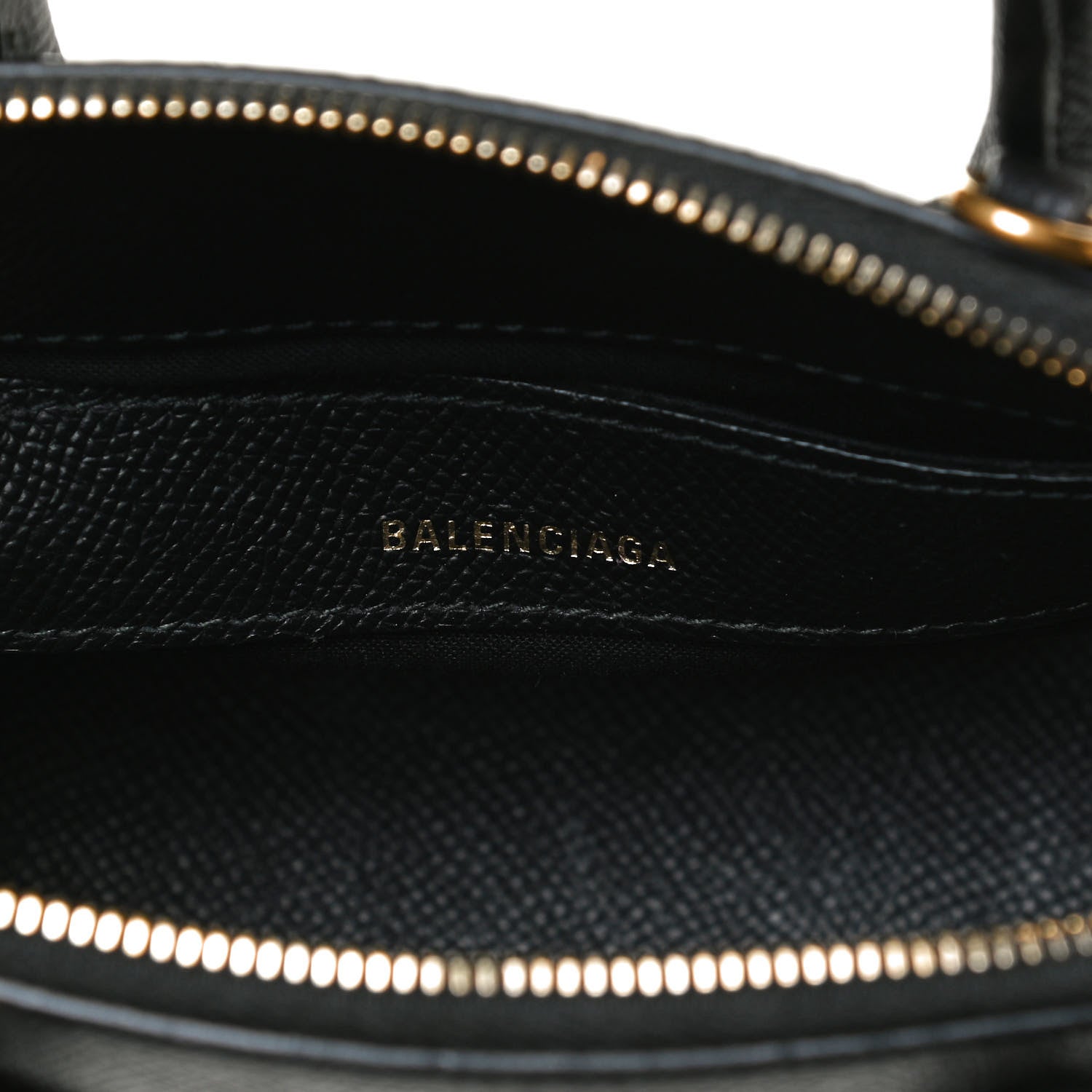 Balenciaga Signature Grained Calfskin XXS Ville Top Handle Bag Black White 6 of 13