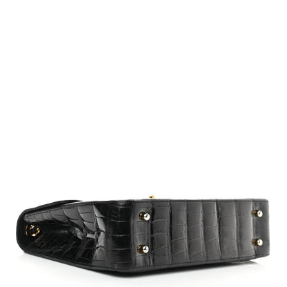 Chanel Alligator Jumbo Single Flap Black 4 of 12