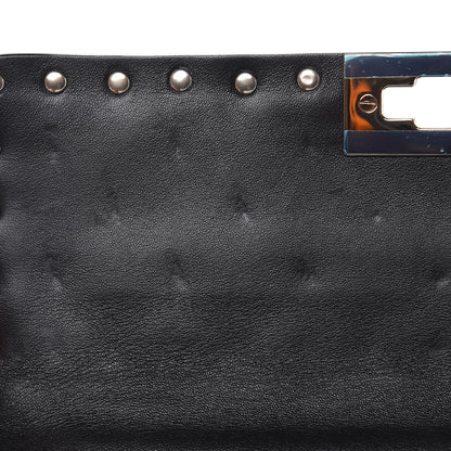 Valentino Garavani Lambskin Medium Rockstud Spike Shoulder Bag Black 11 of 11