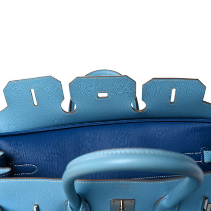 Hermes Epsom Candy Birkin 35 Celeste Mykonos 18 of 32