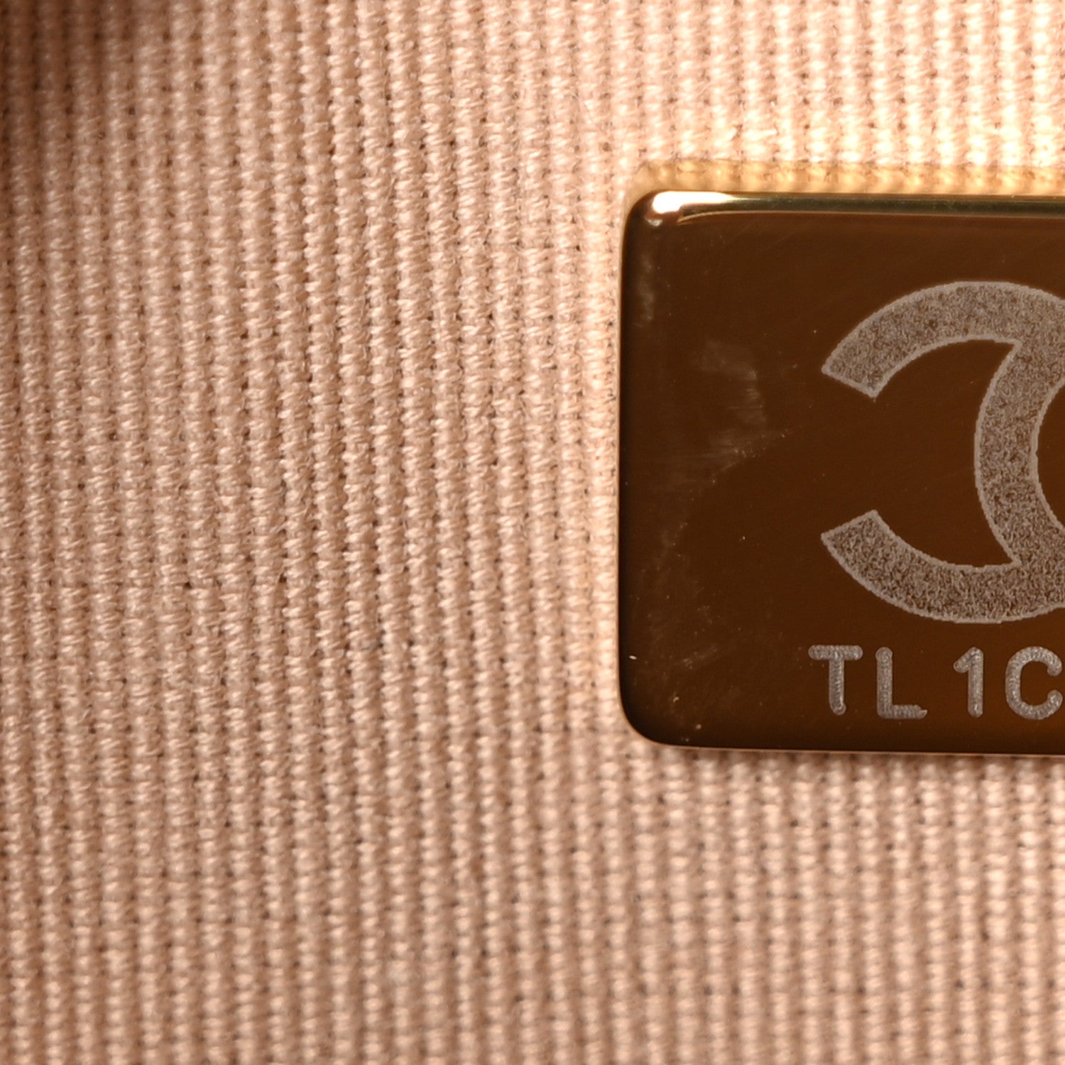 Chanel Caviar Quilted Crystal CC Wallet On Chain WOC Beige 7 of 10