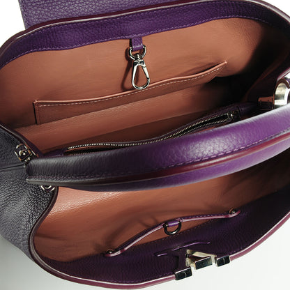 Louis Vuitton Taurillon Capucines MM Violet 5 of 8