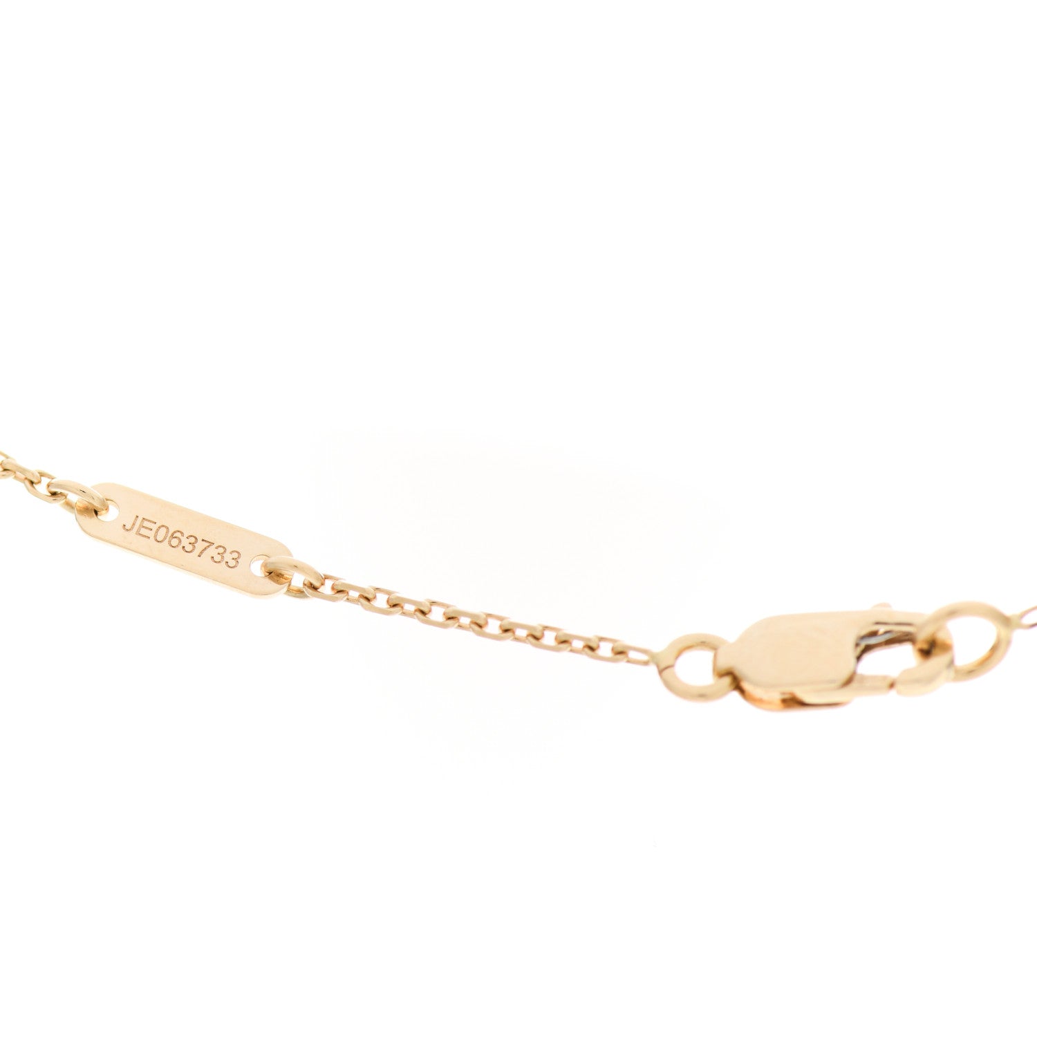 Van Cleef & Arpels 18K Yellow Gold Mother of Pearl Sweet Alhambra Butterfly Pendant Necklace 4 of 6