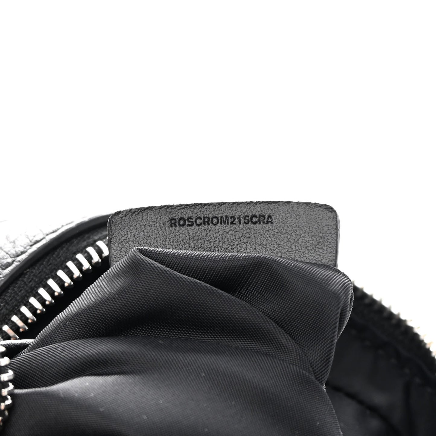 Pebbled Calfskin Logo Embossed Thornton Messenger Bag Black