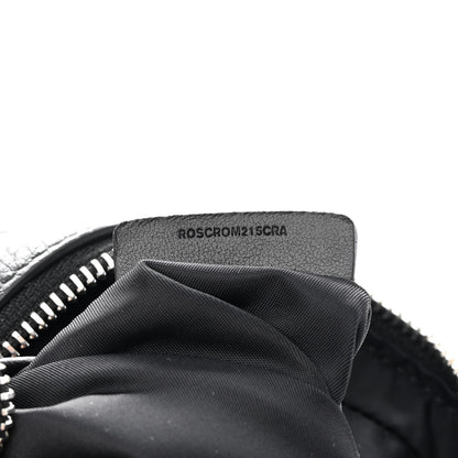 Burberry Pebbled Calfskin Logo Embossed Thornton Messenger Bag Black 8 of 11