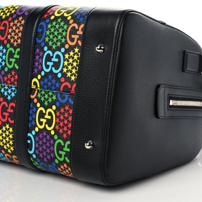 Gucci GG Supreme Monogram Psychedelic Duffle Bag Black Multicolor 9 of 10