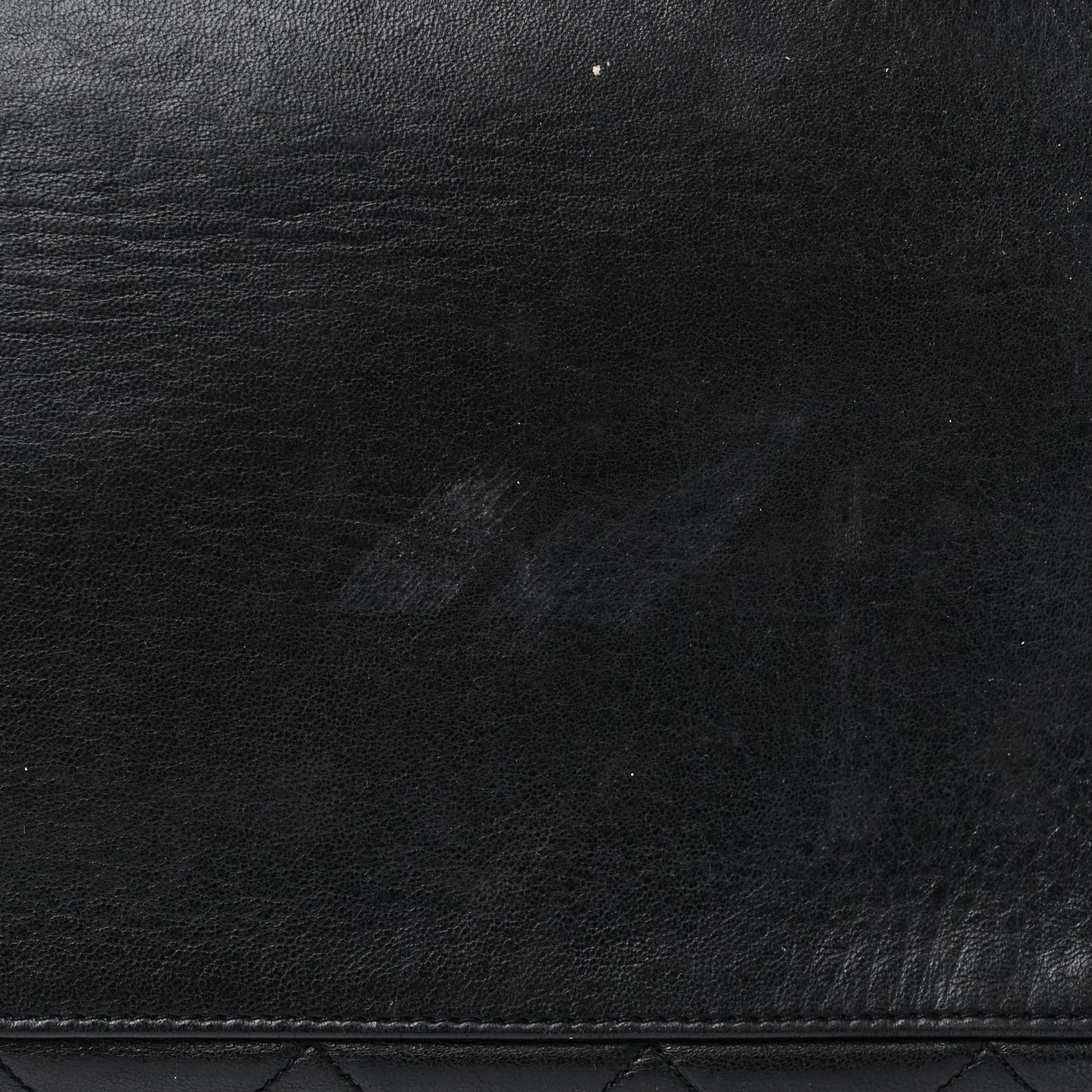 Lambskin Large Quilted Shopping Tote Black
