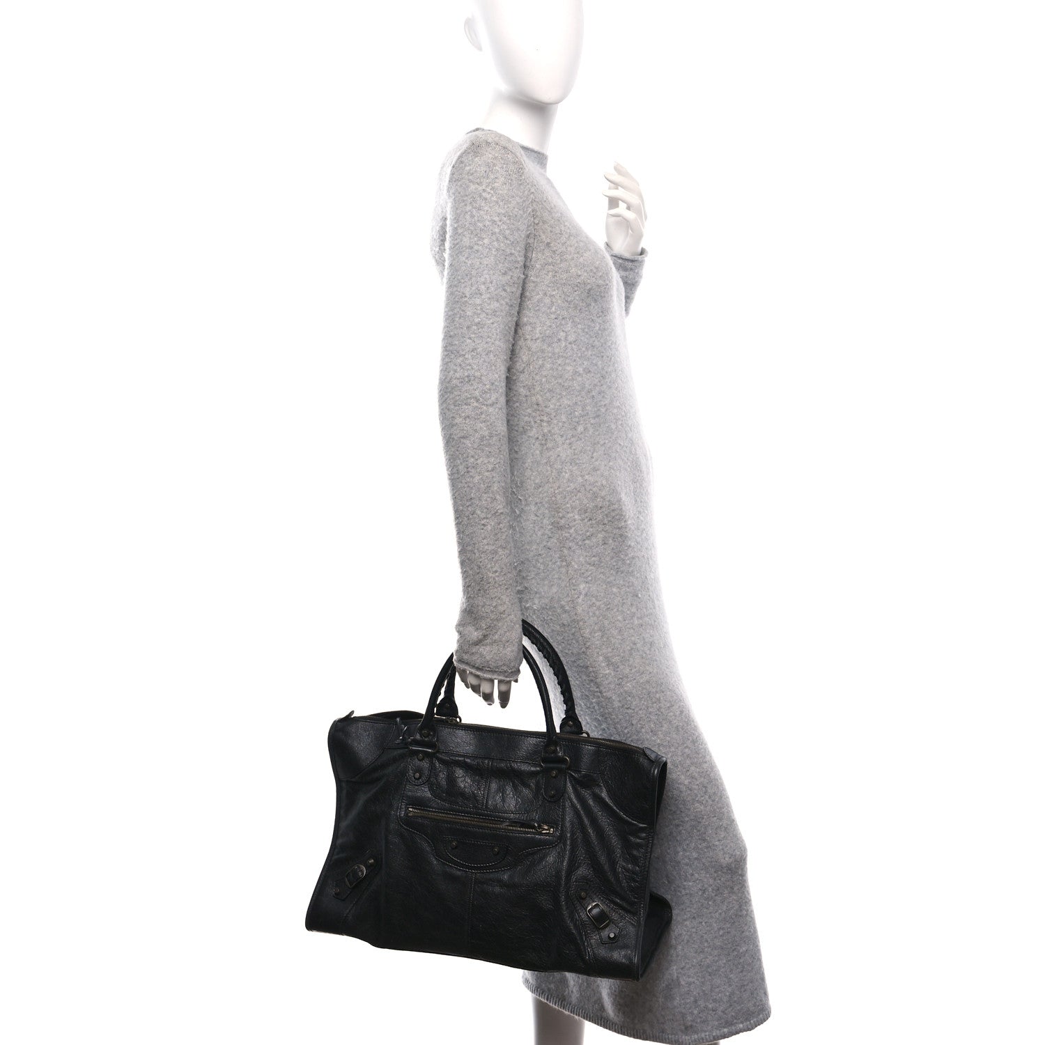 Balenciaga Agneau Classic Hardware Work Black 3 of 11