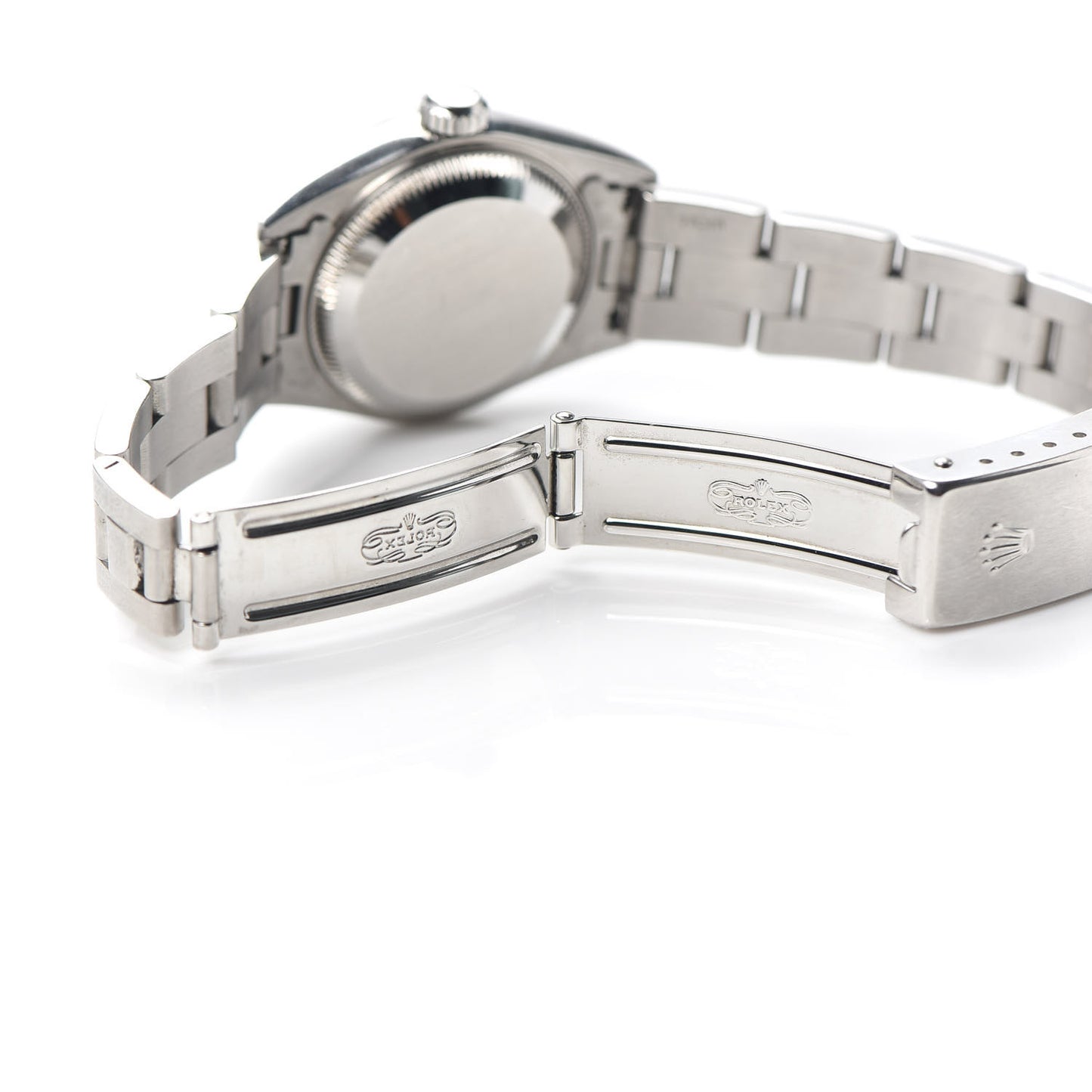 Stainless Steel 26mm Oyster Perpetual Date Watch Black 79190