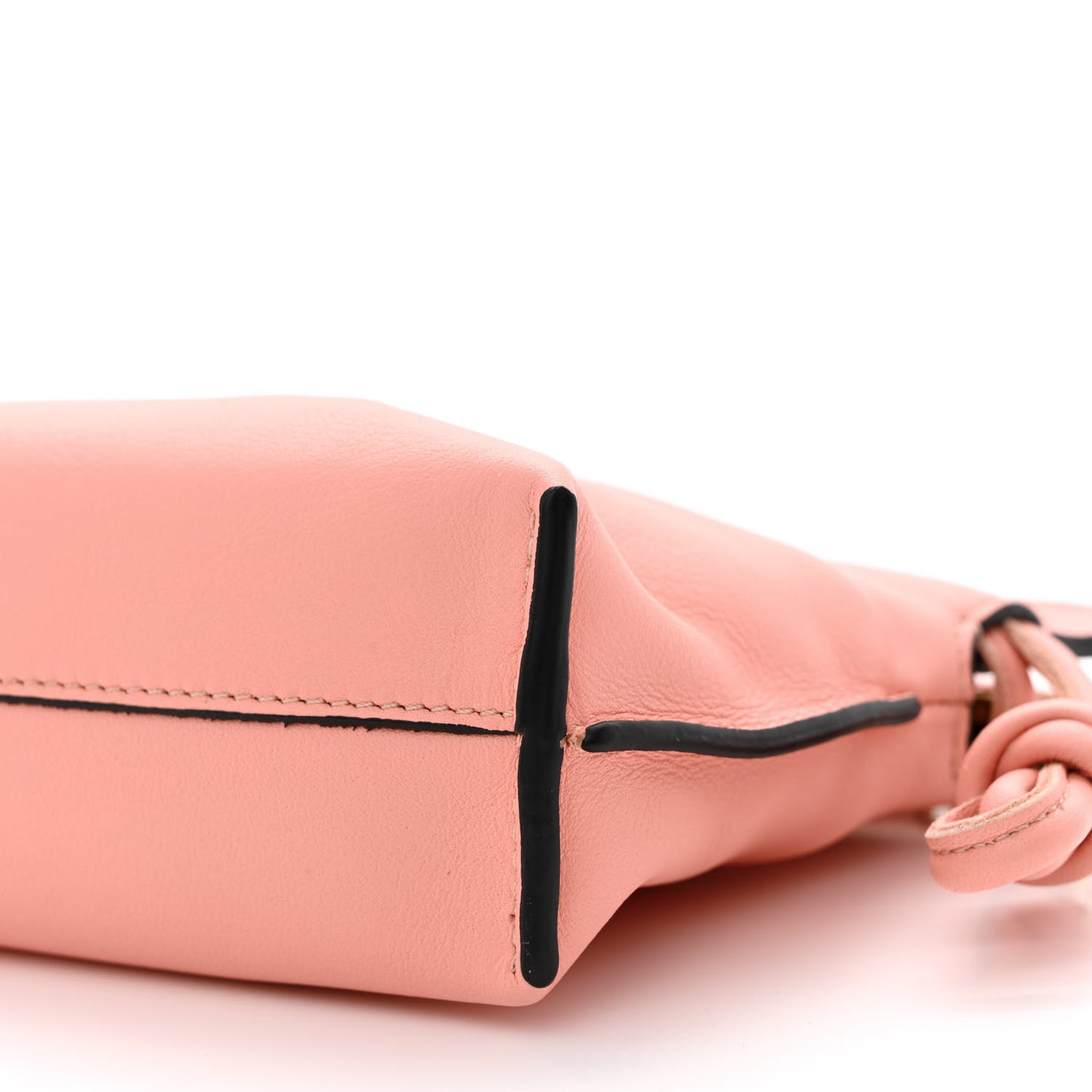 Calfskin Nano Flamenco Knot Clutch Warm Blossom