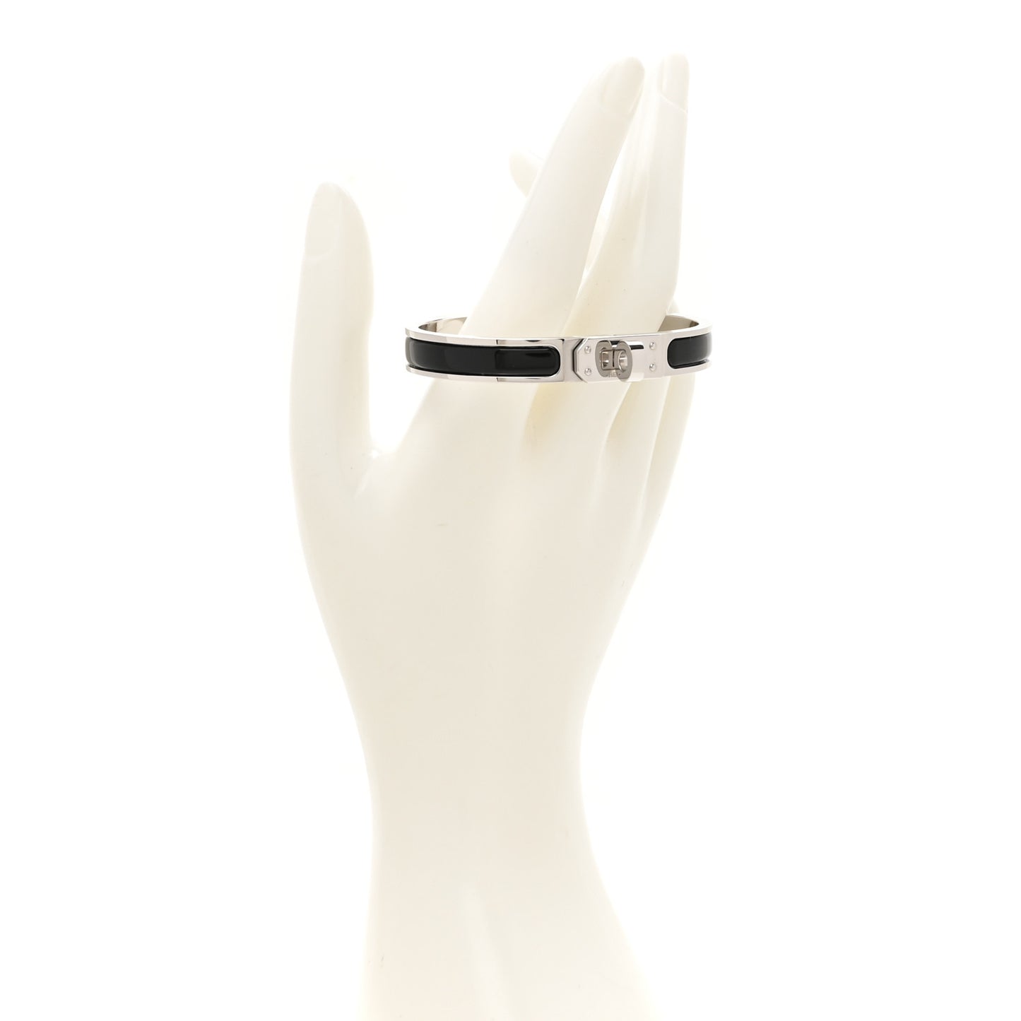 Enamel Mini Clic Kelly Bracelet PM Black