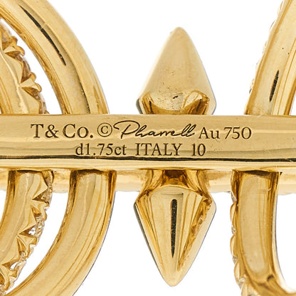 Tiffany X PHARRELL 18K Yellow Gold Diamond Titan Five Row Ring 55 7.25 3 of 5