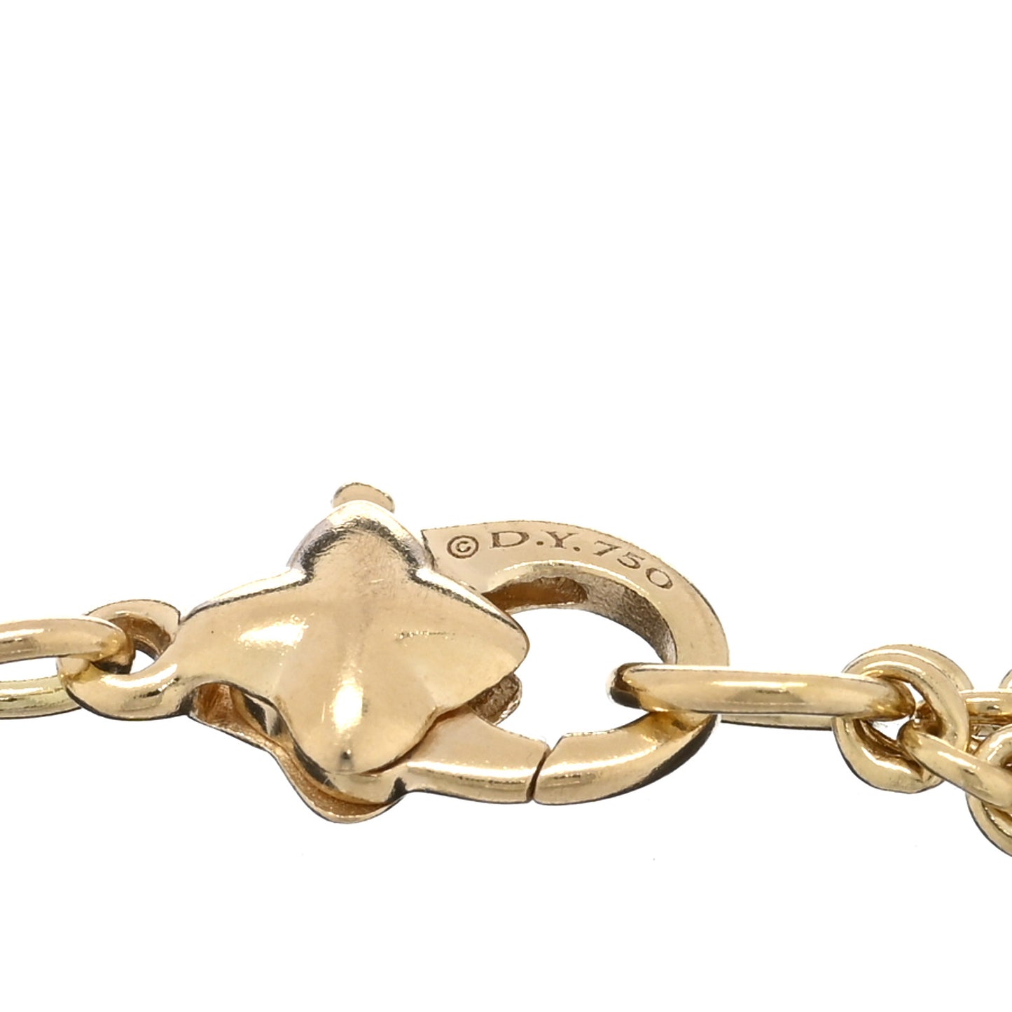 18K Yellow Gold Diamond Blue Sapphire Cable Collectibles Evil Eye Bracelet