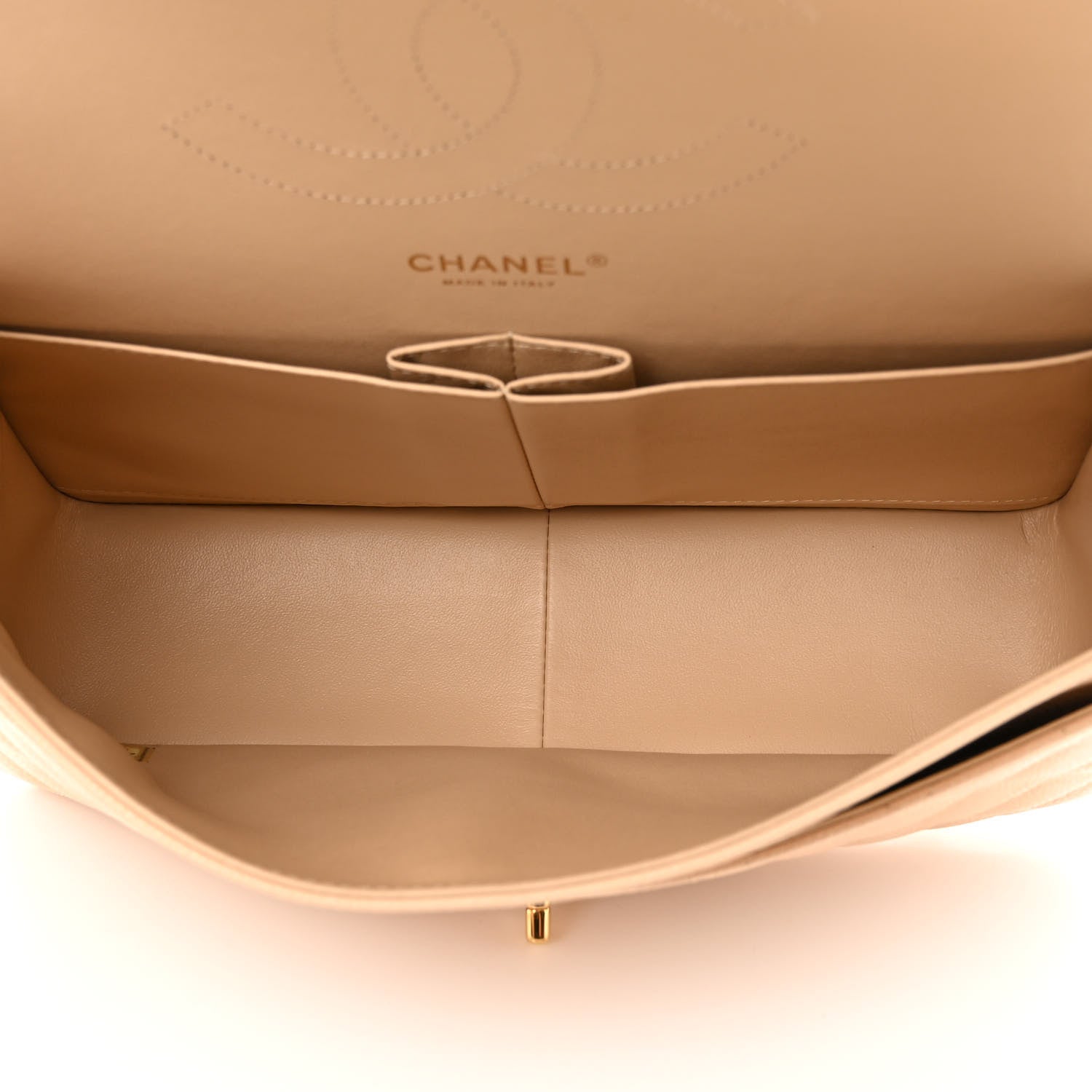 Chanel Caviar Quilted Jumbo Double Flap Beige 5 of 12