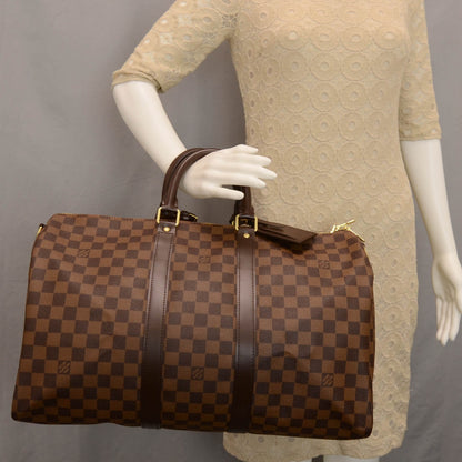 Louis Vuitton Damier Ebene Keepall Bandouliere 45 2 of 8