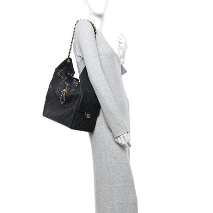 Chanel Caviar Quilted Medium Chanel 25 Handbag Black 2 of 11