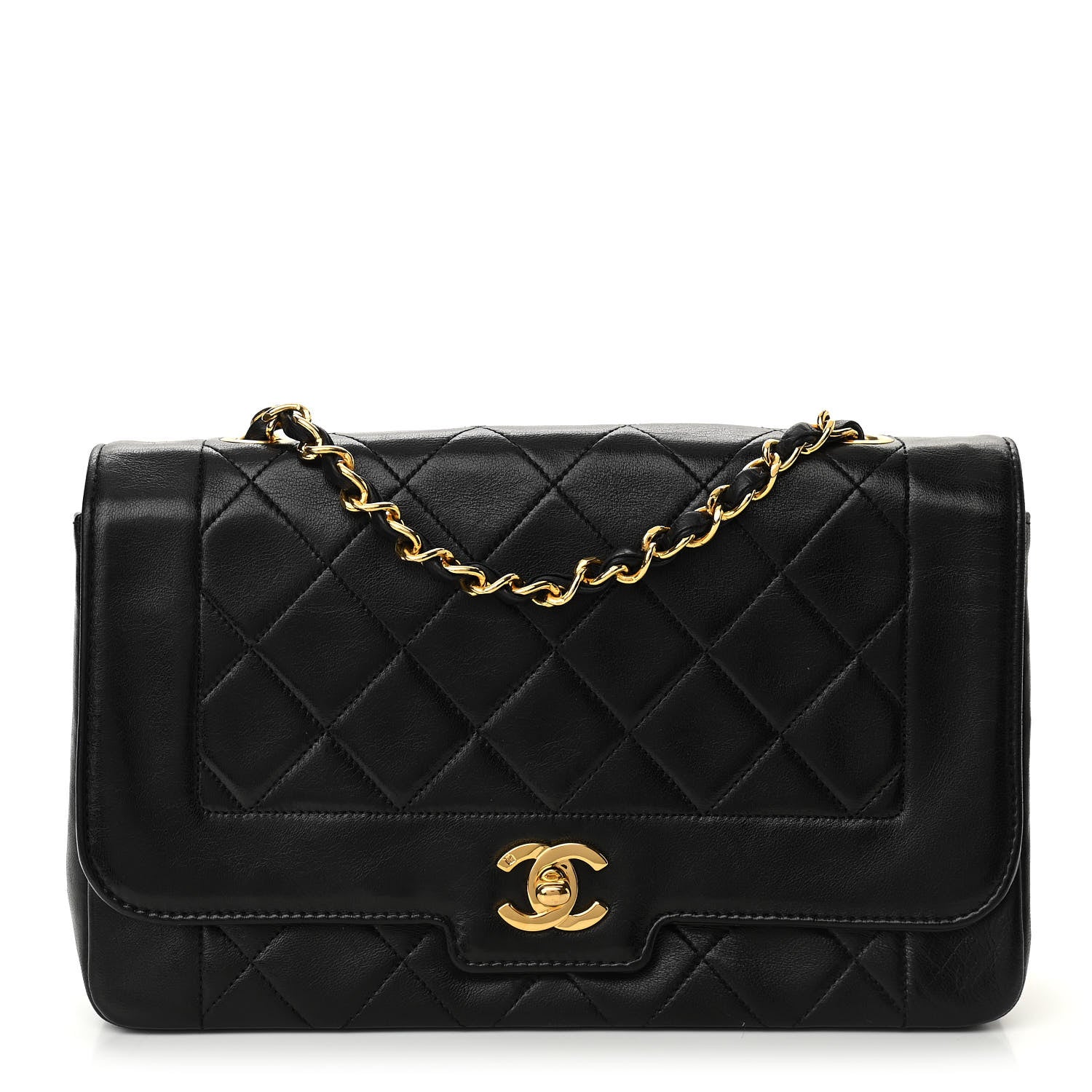 Chanel Lambskin Quilted Medium Single Flap Black 1 of 11