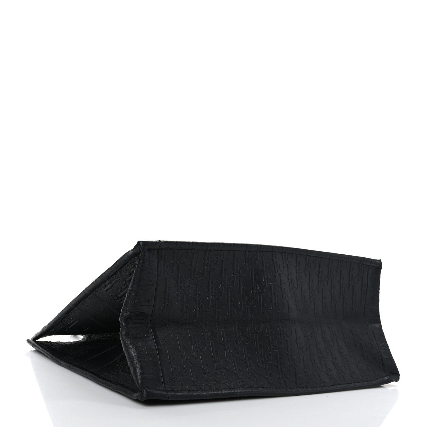 Christian Dior Oblique Calfskin Embossed Large Book Tote Black 4 of 9