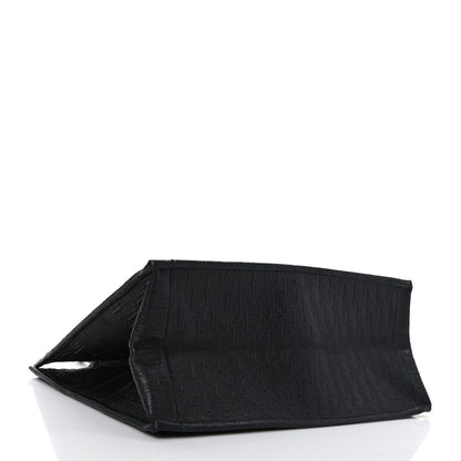 Christian Dior Oblique Calfskin Embossed Large Book Tote Black 4 of 9