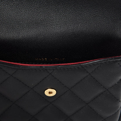 Chanel Calfskin Quilted About Pearls Card Holder Flap With Chain Black 9 of 12