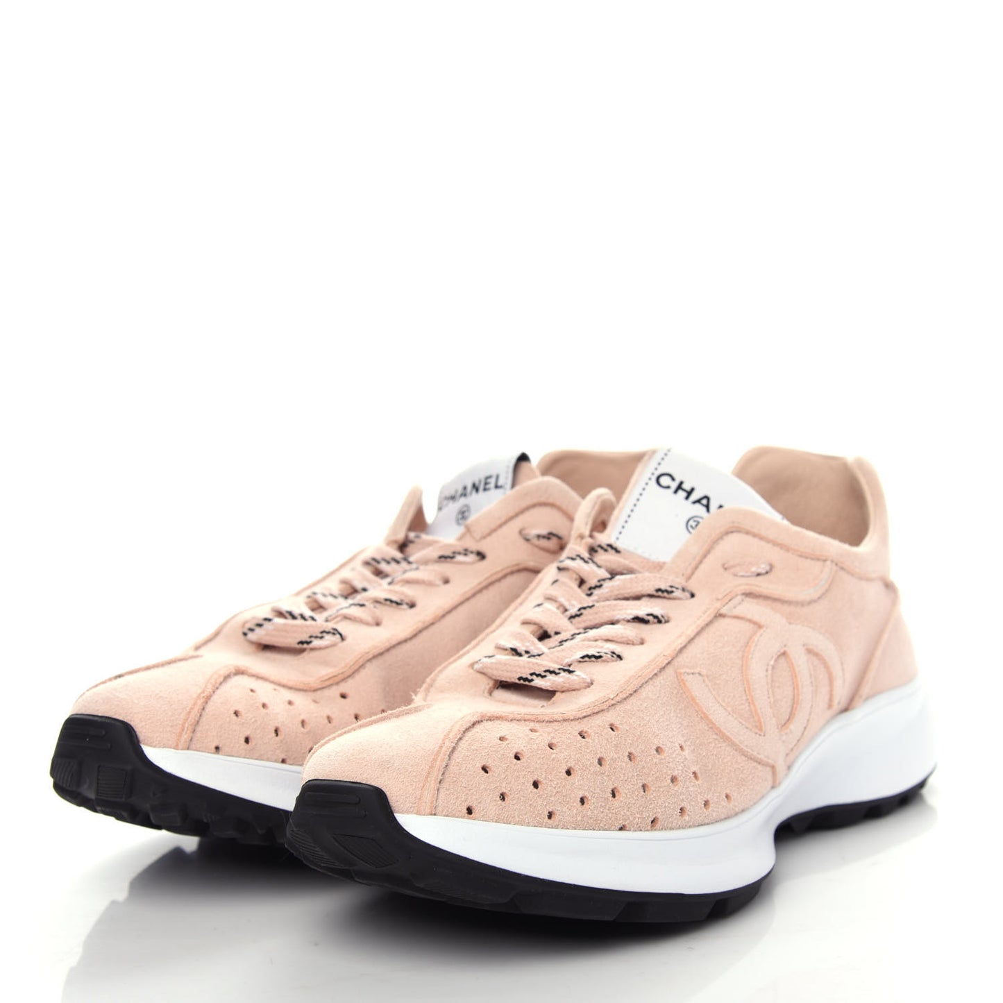 Suede Goatskin CC Sneakers 40.5 Light Pink