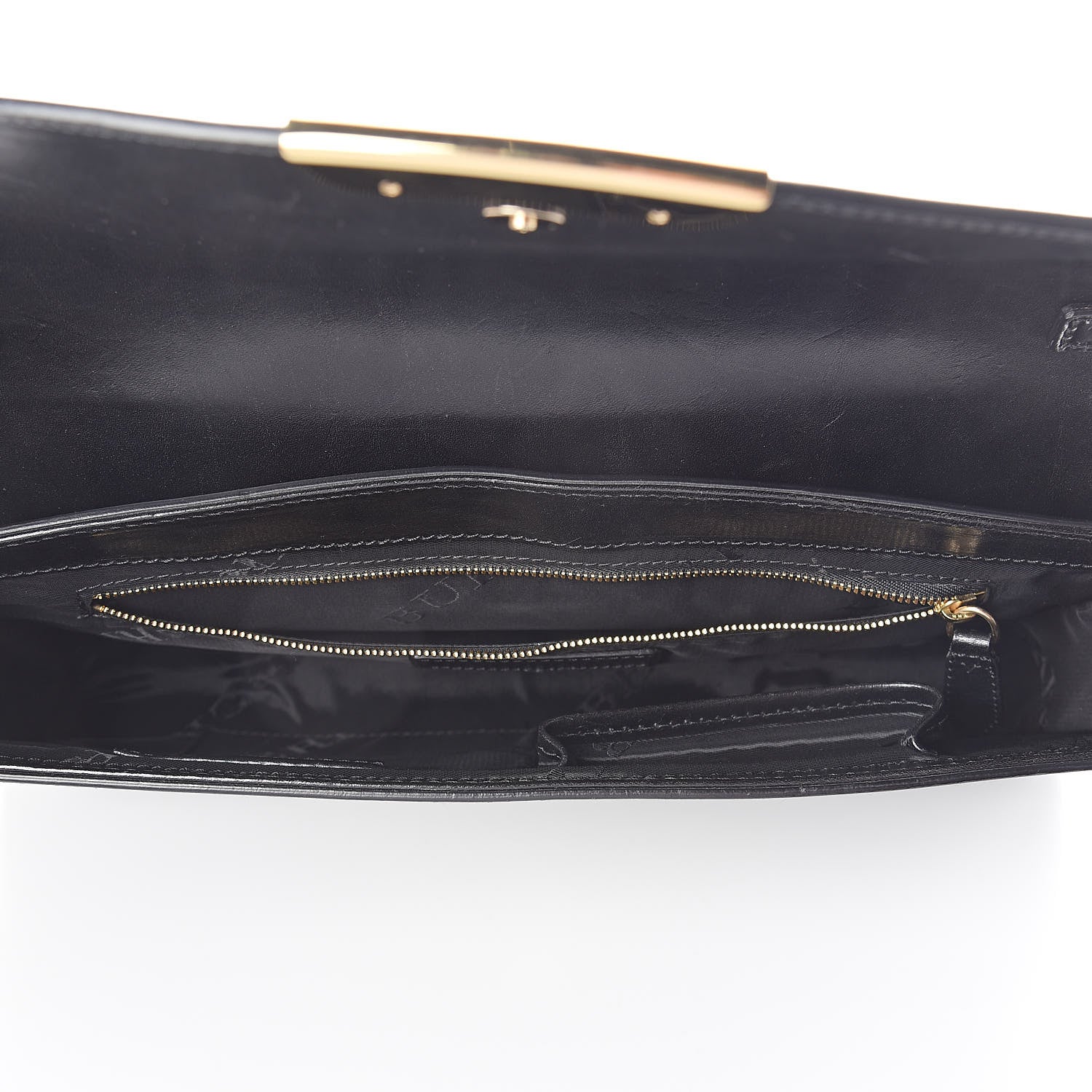 Burberry Polished Bridle Calfskin Katherine Crossbody Clutch Black 5 of 9
