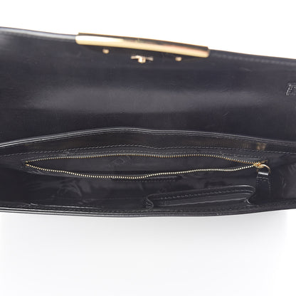 Burberry Polished Bridle Calfskin Katherine Crossbody Clutch Black 5 of 9