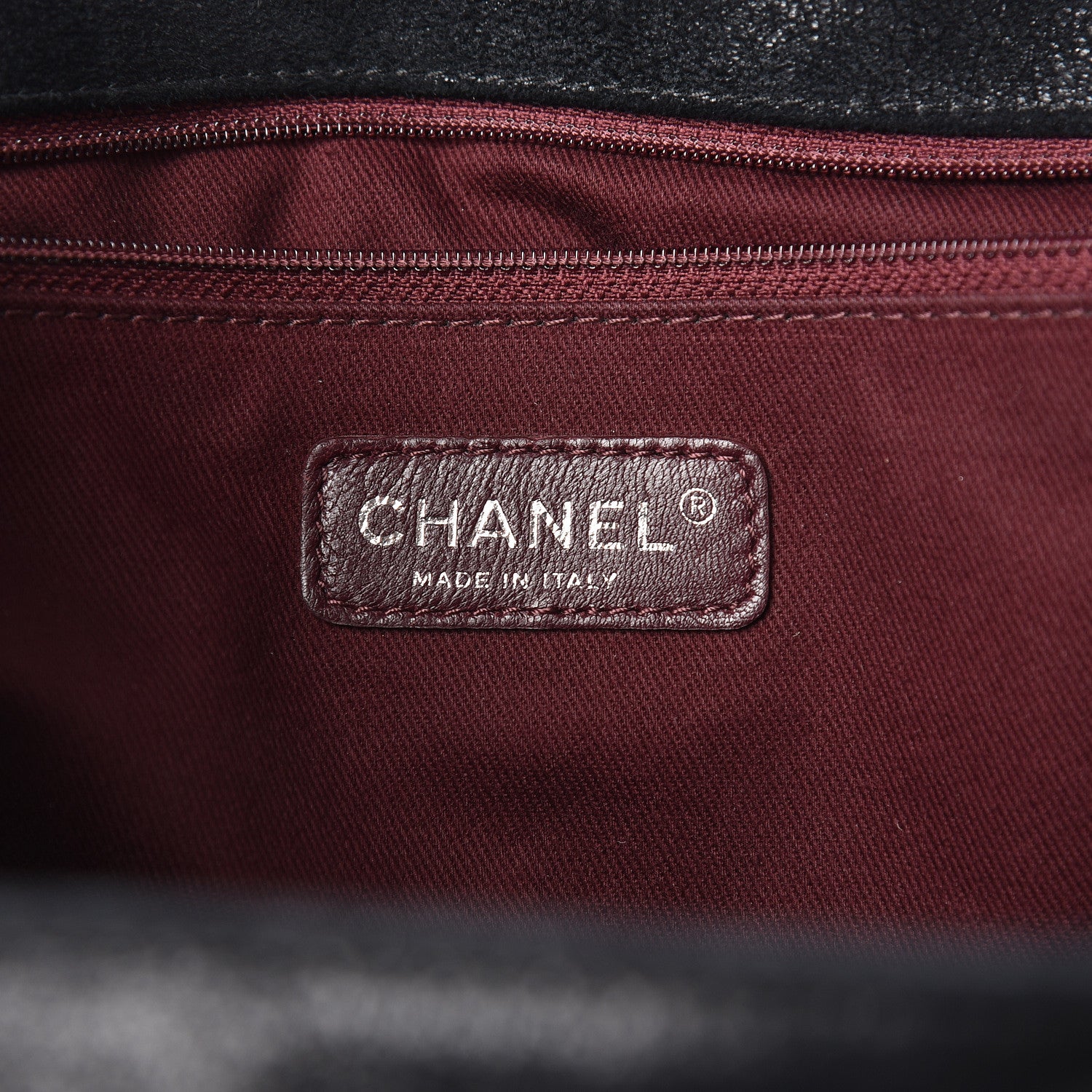 Chanel Iridescent Calfskin Quilted XL Gentle Boy Flap Black 5 of 11