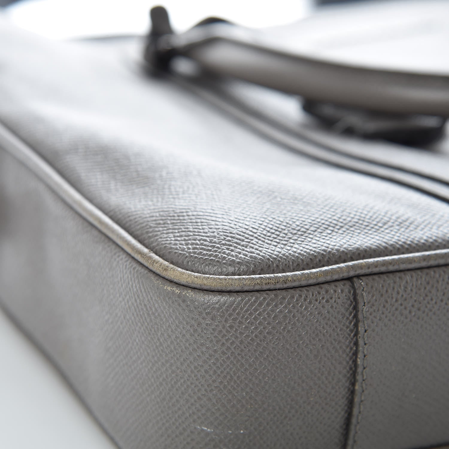 Burberry Textured Calfskin Briefcase Grey 12 of 17