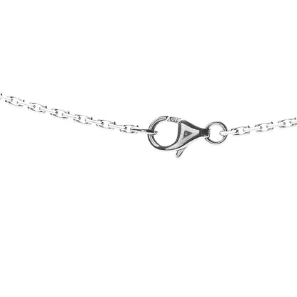 Cartier 18K White Gold Diamond Interlocking LOVE Necklace 6 of 8