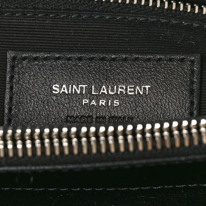Saint Laurent Calfskin Y Quilted Monogram Large Loulou Chain Satchel Black 6 of 9