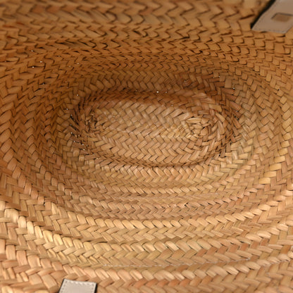 Loewe Raffia Basket Tote Bag Natural White 5 of 8