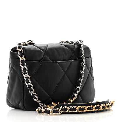 Chanel Lambskin Quilted Medium Chanel 19 Flap Black 3 of 12