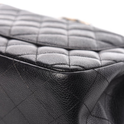 Chanel Caviar Quilted Jumbo Double Flap Black 11 of 24
