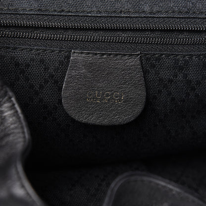 Gucci Calfskin Bamboo Backpack Black 6 of 16