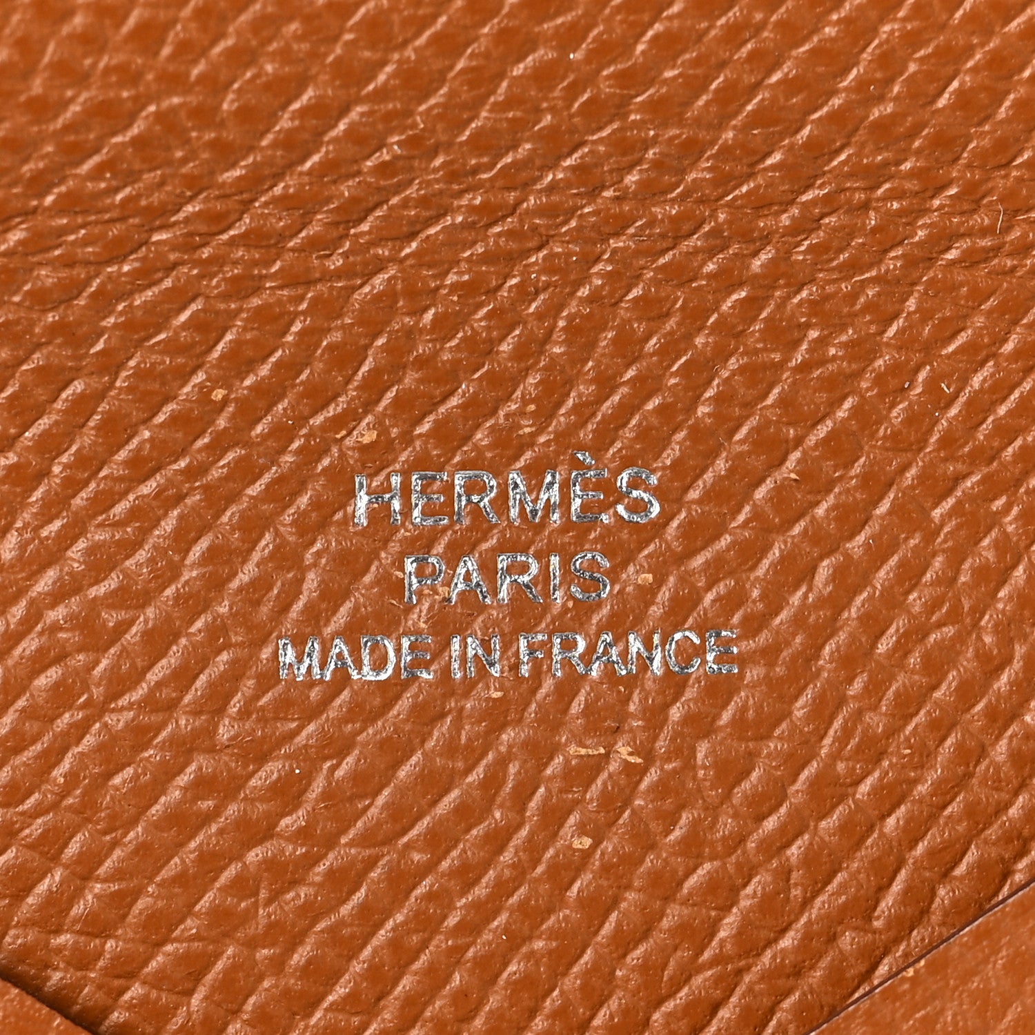Hermes Epsom Calvi Card Case Gold 6 of 6