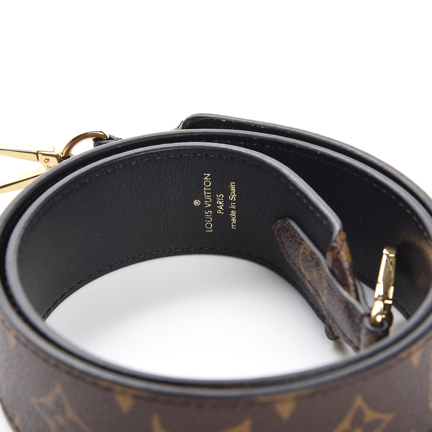 Louis Vuitton Monogram Bandouliere Shoulder Strap Black 3 of 6
