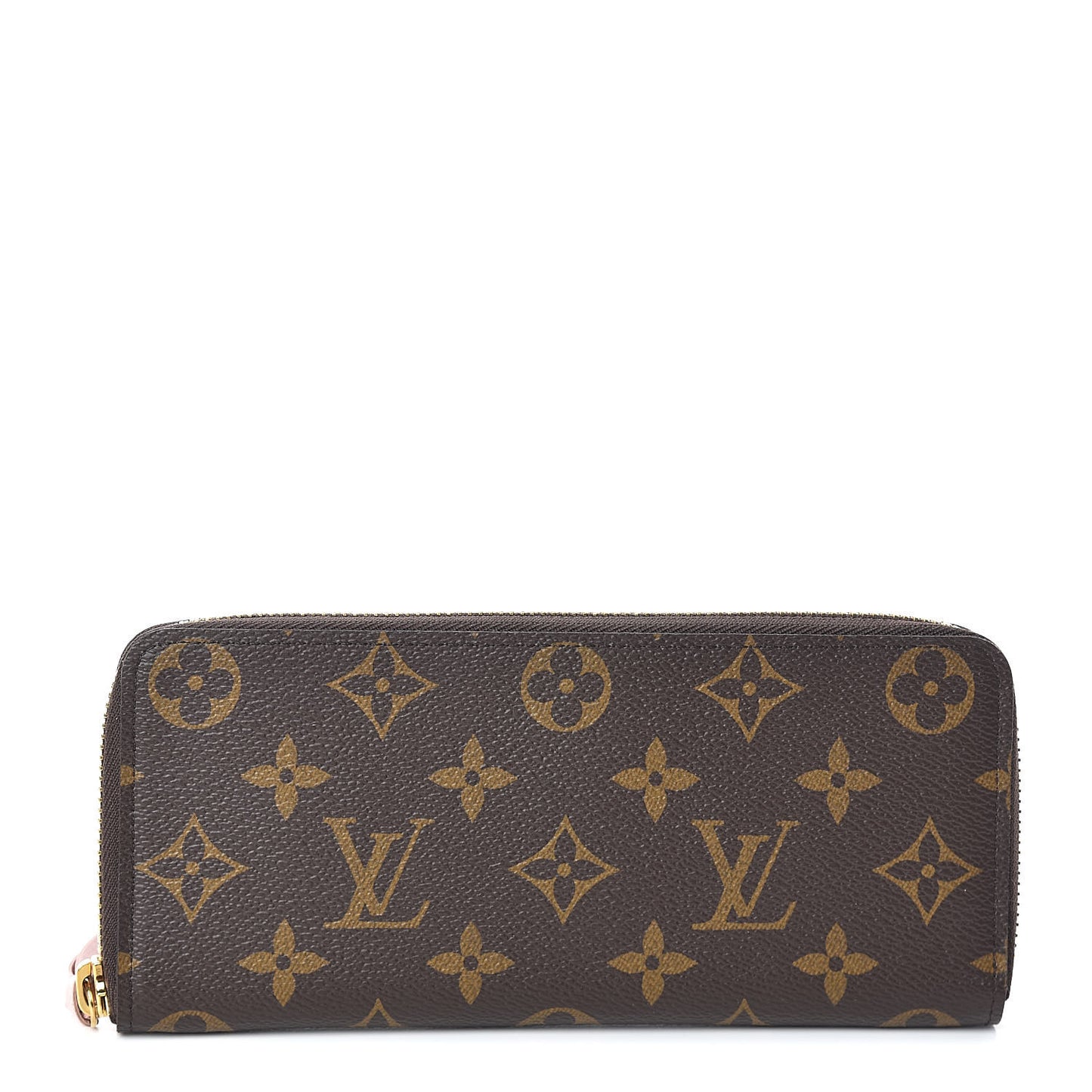 Monogram Clemence Wallet Rose Ballerine